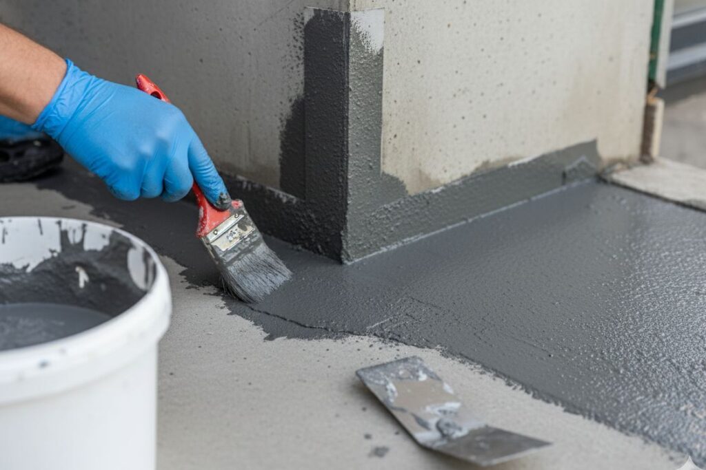 Terasz burkolás - vízszigetelés